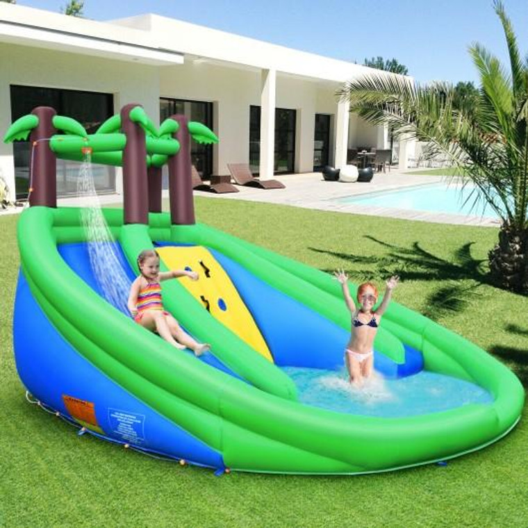 Inflatable Water Park Pool Bounce House Dual Slide Climbing OP70434