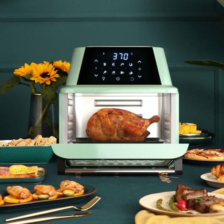 19 Qt Multi-Functional Air Fryer Oven 1800W Dehydrator Rotisserie-Green EP24735GN