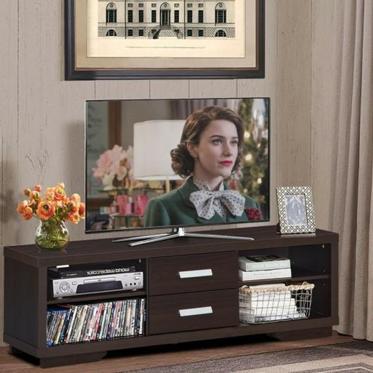 Tv Stand Entertainment Center Hold Up To 65" Tv HW65207