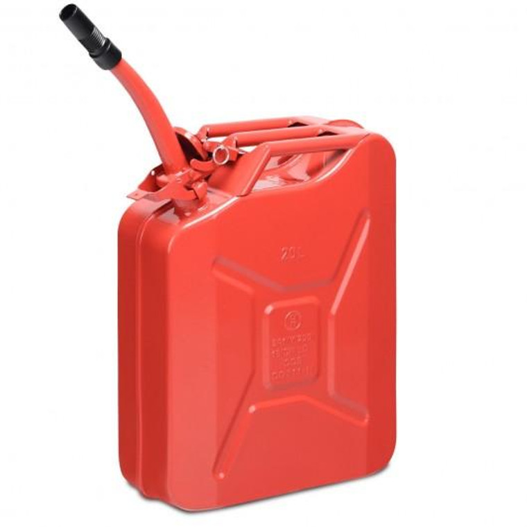 5 Gallon Steel Gas 20 L Jerry Fuel Can-Red AT5737RE