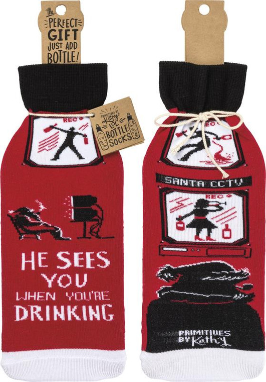 Bottle Cover - He Sees You - Set Of 6 (Pack Of 4) 100981 By Primitives By Kathy