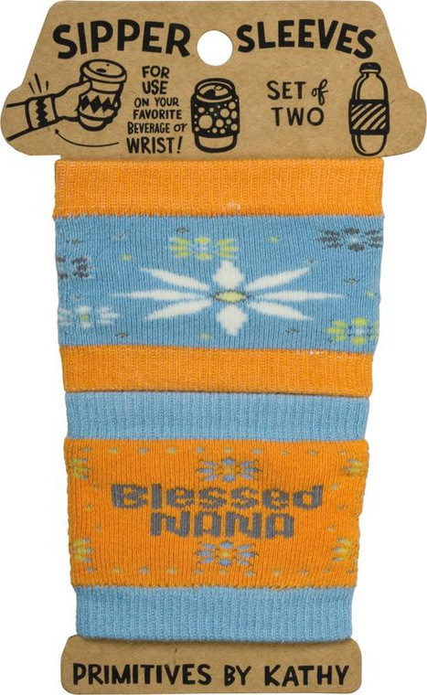Sipper Sleeves - Blessed Nana - Set Of 4 (Pack Of 6) 101468 By Primitives By Kathy