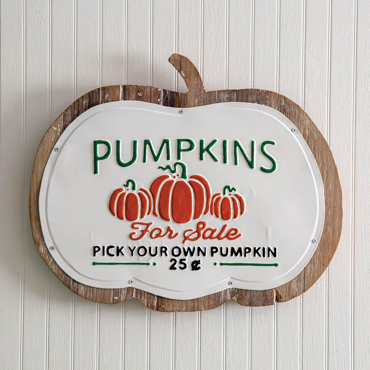 CTW Home Pumpkins For Sale Wood And Metal Wall Decor 770383