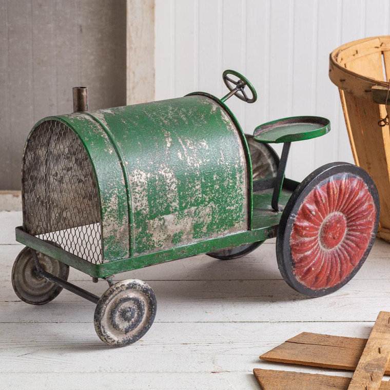 CTW Home Rusty Green Tractor 770279