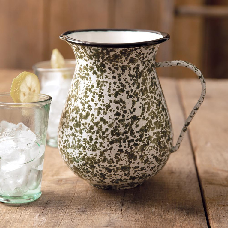 CTW Home Green Speckled Pitcher 440028