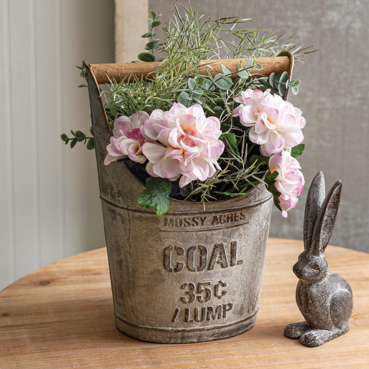 CTW Home Coal Bucket With Wooden Handle 440009
