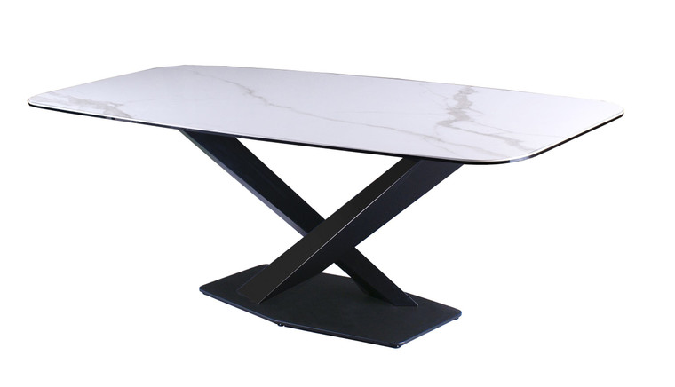 VIG Furniture VGNSGD8746-DT Modrest Espano - Modern White Ceramic Dining Table