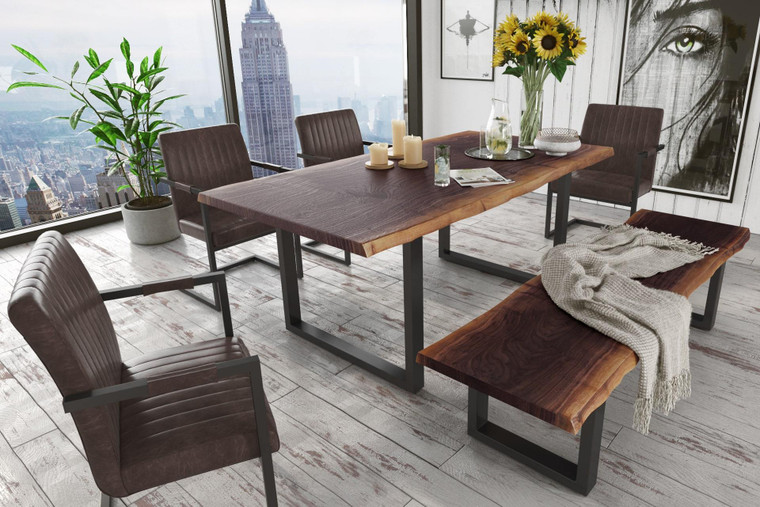 VIG Furniture VGEDPRO222003-LG Modrest Taylor Large Modern Live Edge Wood Dining Table