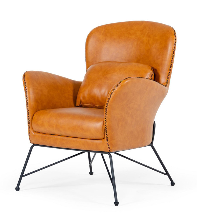 VIG Furniture VGBNEC-059 Modrest Kirk - Modern Brown Eco-Leather Accent Chair