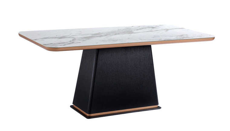 VIG Furniture VGHB350T Modrest Peak - Modern Black Oak Dining Table