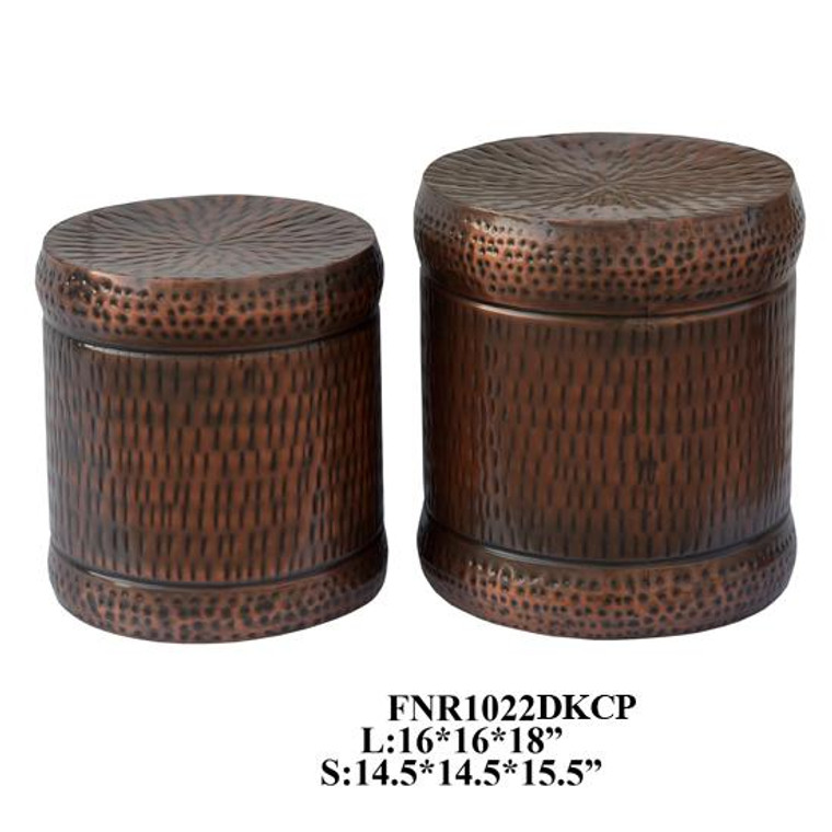 Set Of 2 Stool FNR1022DKCP