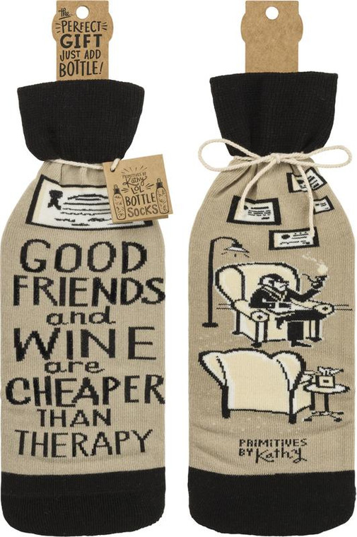 Bottle Cover - Therapy - Set Of 6 (Pack Of 4) 38685 By Primitives By Kathy