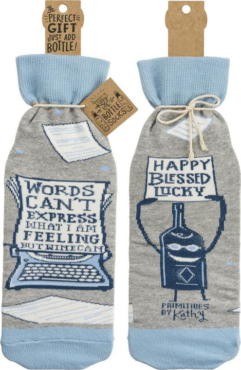 Bottle Cover - Words Can'T - Set Of 6 (Pack Of 4) 38692 By Primitives By Kathy