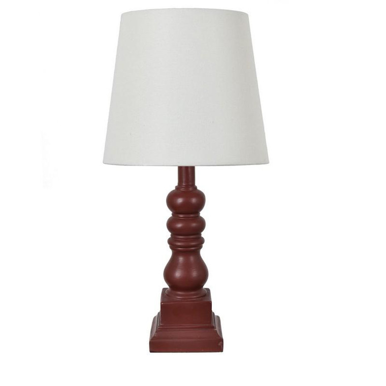 18.5" Th Distressed Red Resin Table Lamp EVAVP1349RD