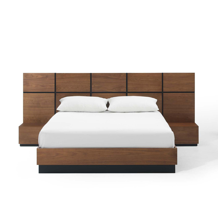 Modway MOD-6293-WAL-SET Caima 3 Piece Queen Bedroom Set
