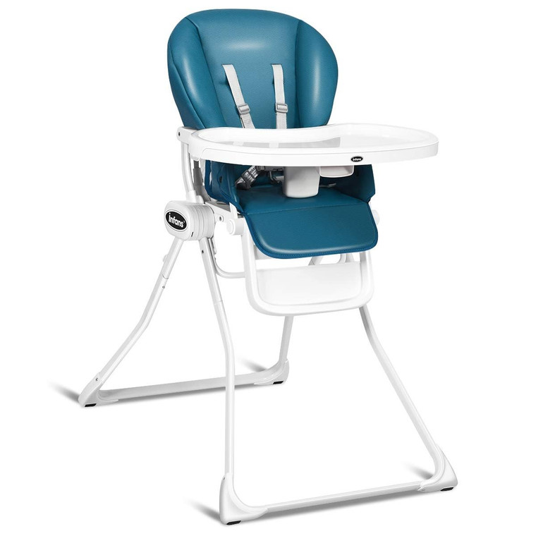 Space Saving Fold Baby High Chair-Navy BB5490NY