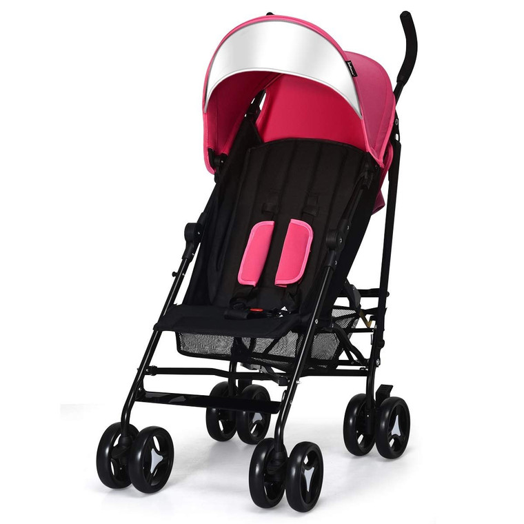 Foldable Lightweight Baby Infant Travel Umbrella Stroller-Pink BB5348PI