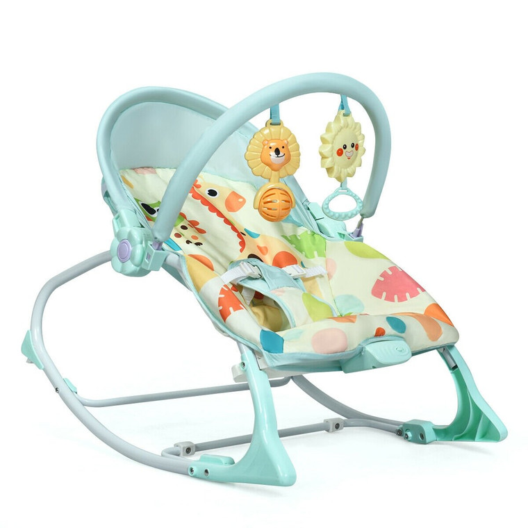 Baby Adjustable Swing Bouncer & Rocker-Green BB0488GN