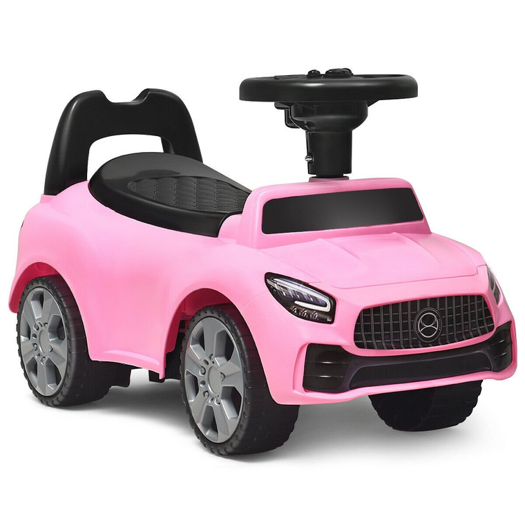 Foot-To-Floor Kids Ride-On Push Toddler Sliding Car-Pink TY586958PI