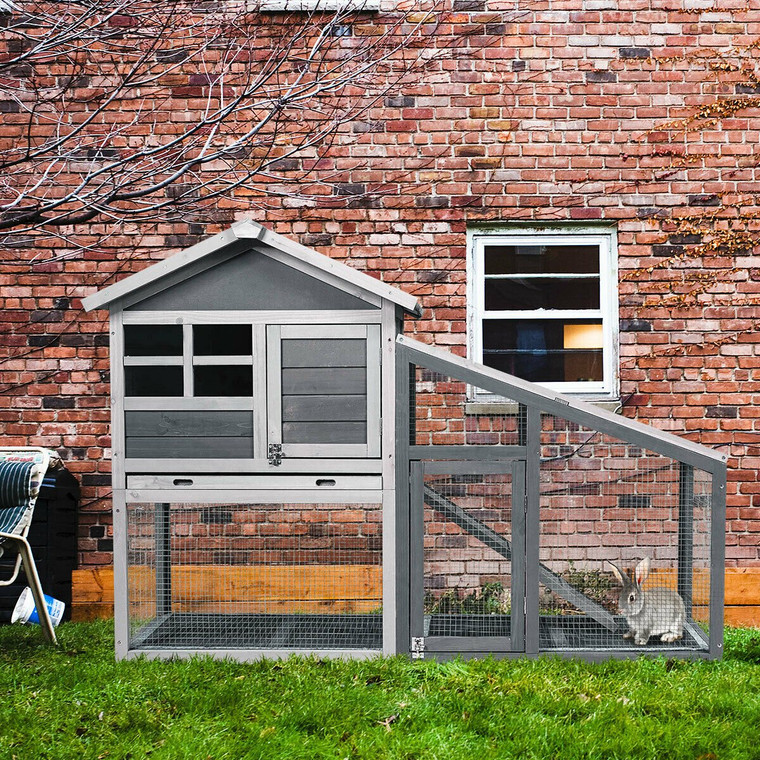 Large Wooden Chicken Coop For Indoor & Outdoor Use PS7362