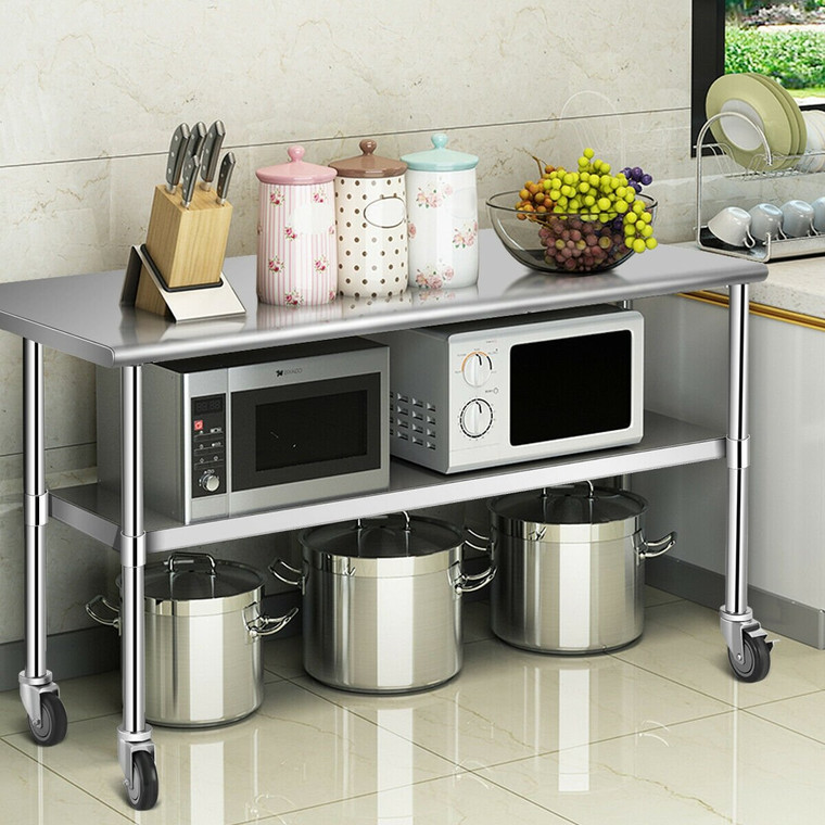 Nsf Stainless Steel Commercial Kitchen Prep & Work Table TL35267