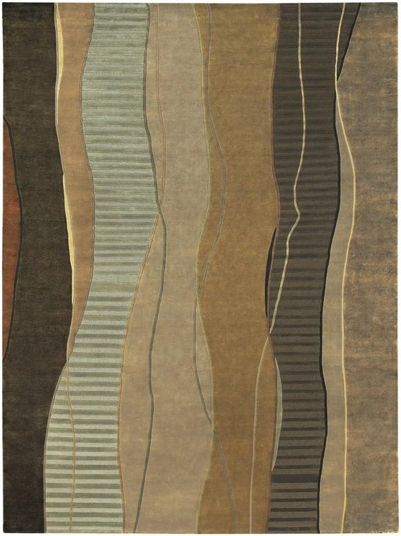 Surya Mugal Hand Knotted Brown Rug IN-8020 - 8' x 11'