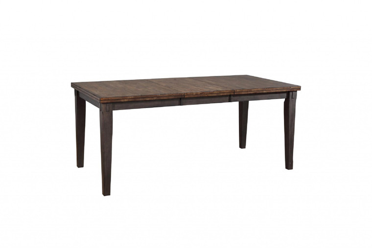 Homeroots 36.25" X 54" X 30" Two-Tone Hardwood Dining Table 356194