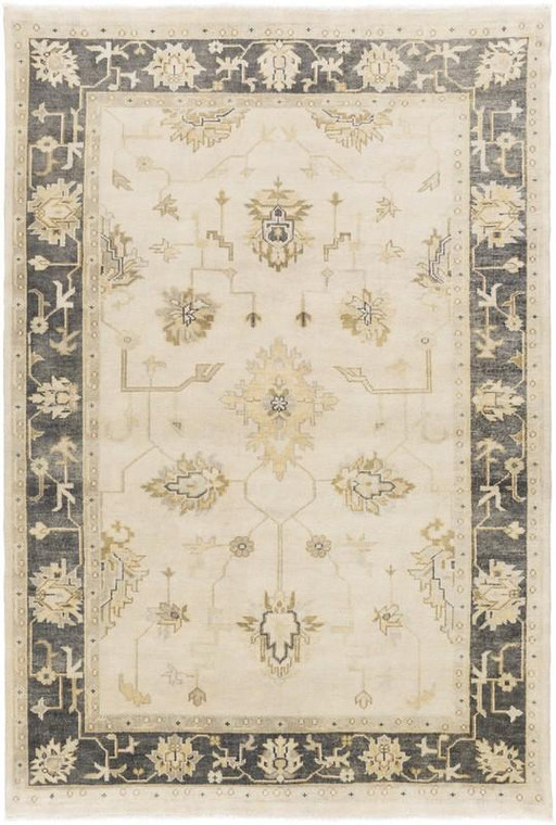 Surya Istanbul Hand Knotted White Rug IST-1003 - 9' x 13'