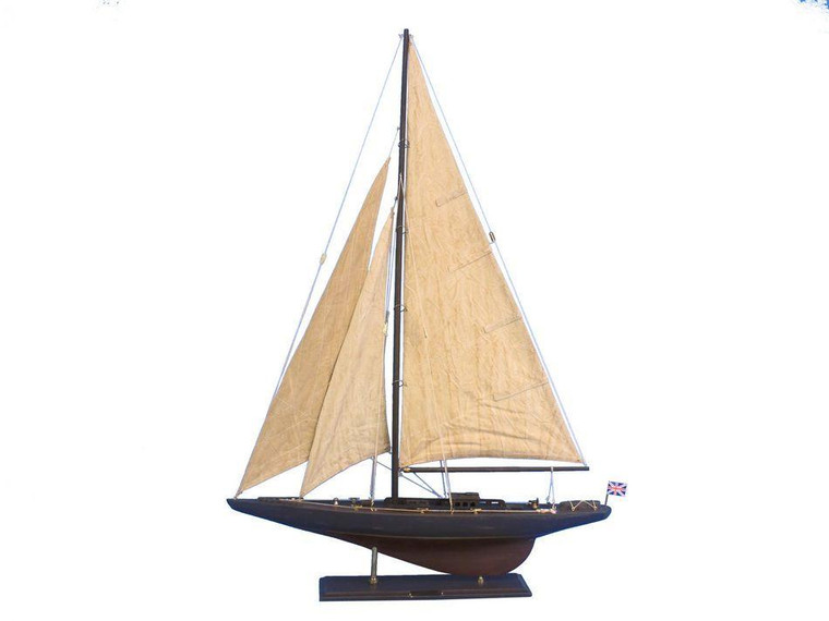 Wooden Vintage Endeavour Limited Model Sailboat Decoration 35" END-R-35-RUSTIC