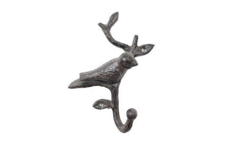 Cast Iron Decorative Bird Hook 6" K-9050-Cast-Iron