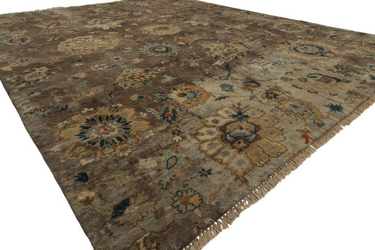 Harounian Premia Pr-11 Brown 9'X12' Hand Knotted Wool Rug 2000827