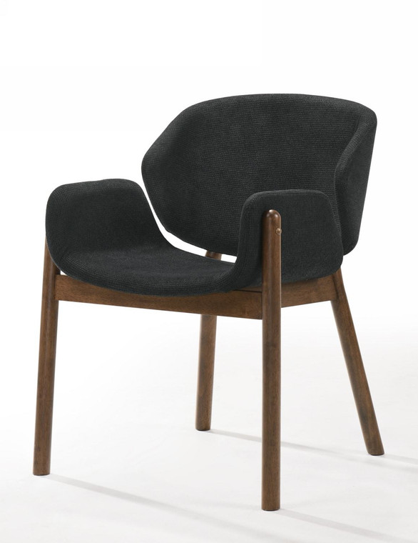 VIG Furniture VGMA-MI-909-GRY Modrest Jozy - Modern Grey & Walnut Dining Chair (Set Of 2)