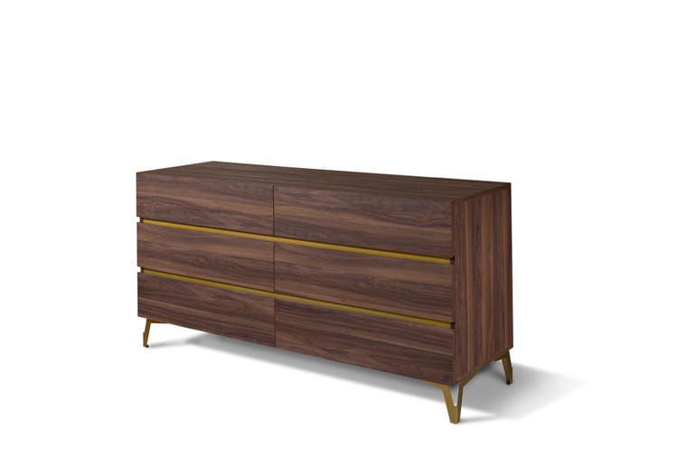 VIG Furniture VGACCALABRIA-DRS Nova Domus Calabria Modern Walnut Dresser