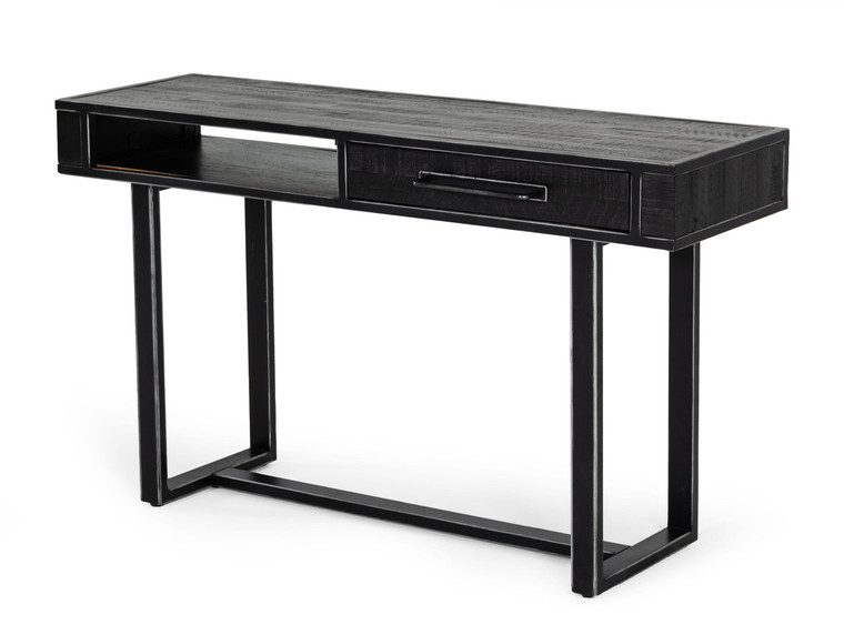 VIG Furniture VGLBTHER-CS130 Modrest Hardy Modern Black Acacia Console Table