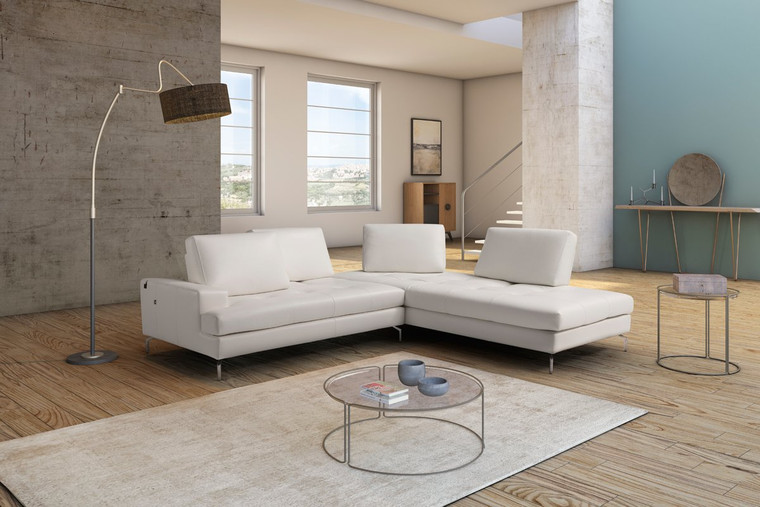 VIG Furniture VGNTVOYAGER-WHT Estro Salotti Voyager Modern White Leather Sectional Sofa