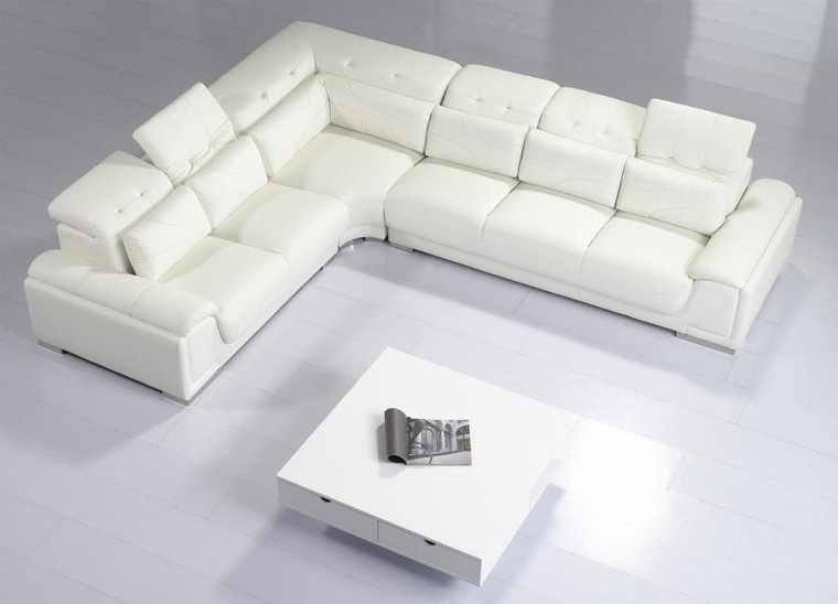 VIG Furniture VGYIT93C Divani Casa T93C - Modern Leather Sectional Sofa