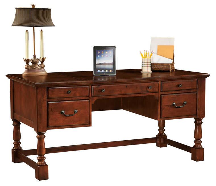 7-9278 Office@Home Weathered Cherry Desk By Hekman