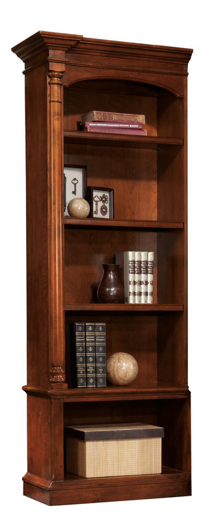 7-9276 Weathered Cherry Left Pier Bookcase By Hekman