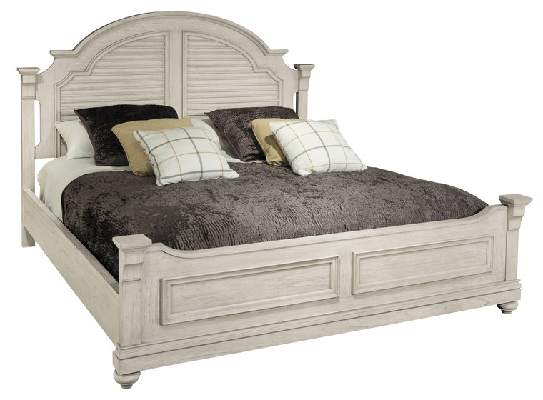 1-2266Ln Homestead Louvered King Bed By Hekman