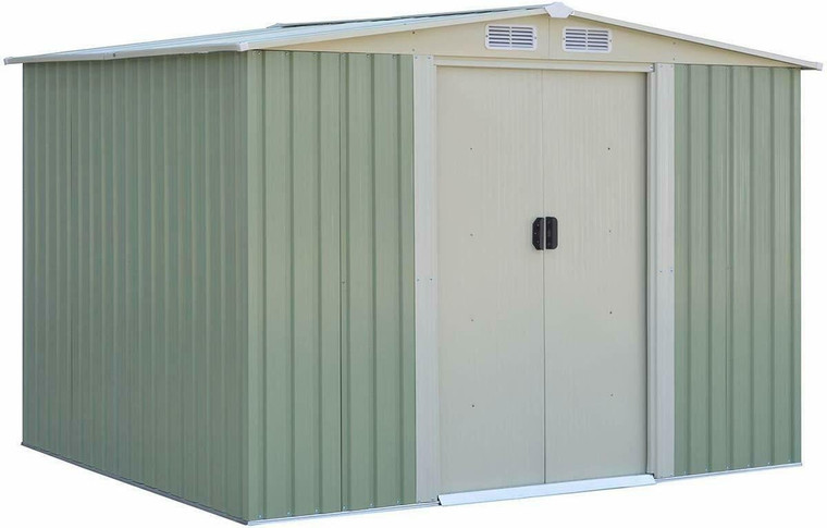 6' X 8' Outdoor Storage Shed Tool House With Sliding Door-Light Green GT3288LS+