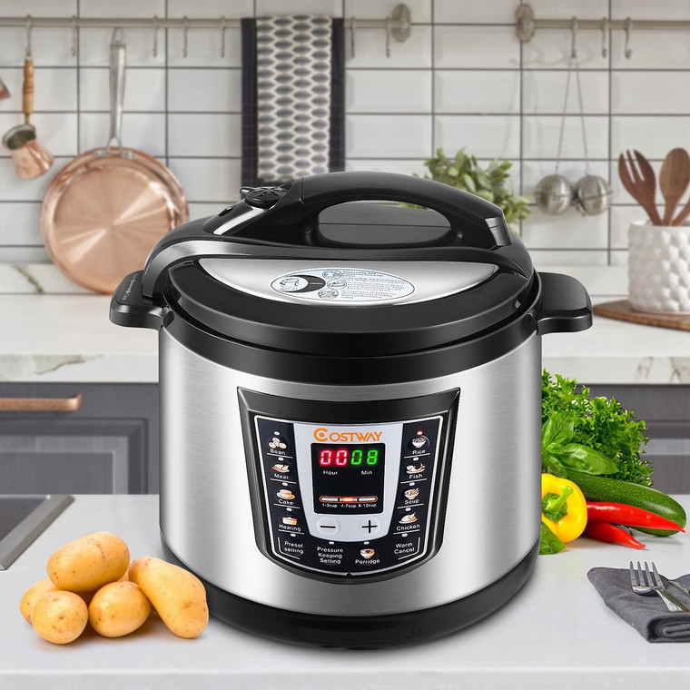 6 Qt Programmable Electric Stainless Steel Pressure Rice Cooker EP21653