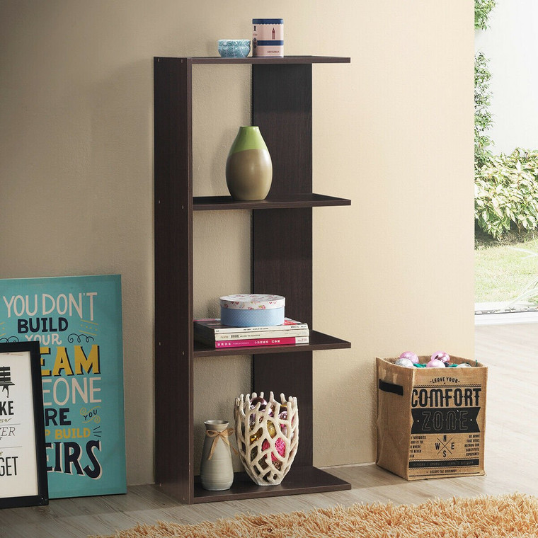 3-Tier Freestanding Decorative Storage Wooden Bookcase HW63099