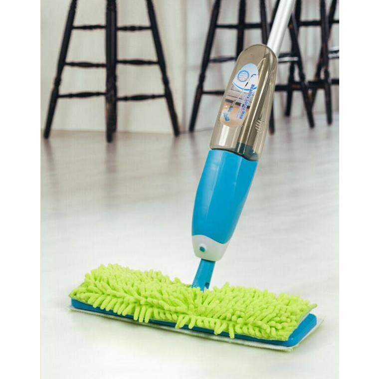 Double Sided Flip Spray Mop With Refillable Bottle And Washable Pads HW63231