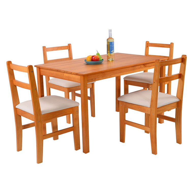 Dining Room Rectangle Table With Wood Legs HW52939GD-12