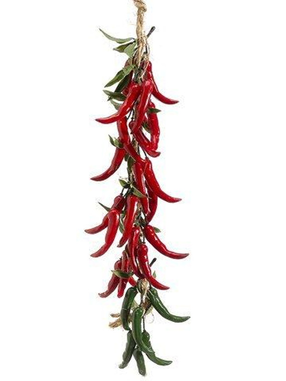 26" Chili String Red Green 12 Pieces VPG113-