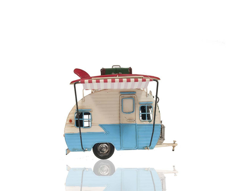 Classic Camper With Photo Frame, Piggy Bank, Metal AR009 By Old Modern Handicrafts