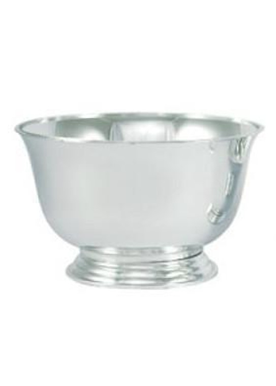 Pack Of 12 - Large Silver Plastic Design Bowls - Ships Alone VAC-492-12 By Afloral