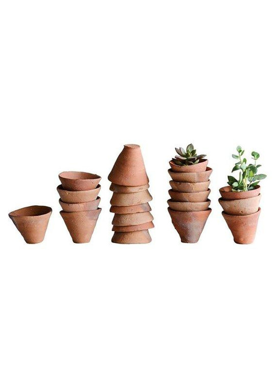 Mini Terracotta Flower Pot (Pack Of 6) CRT-DA9057 By Afloral