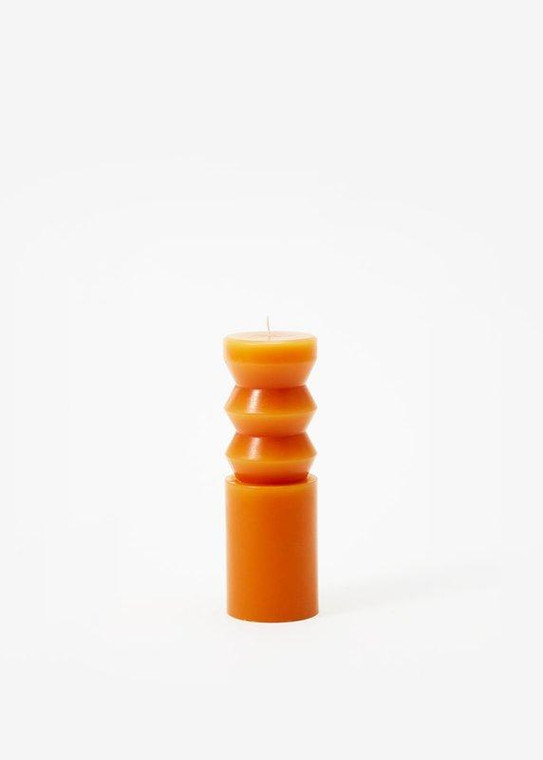 Medium Totem Candle In Terracotta Orange - 6" Tall ARW-TOTEM-MTC By Afloral