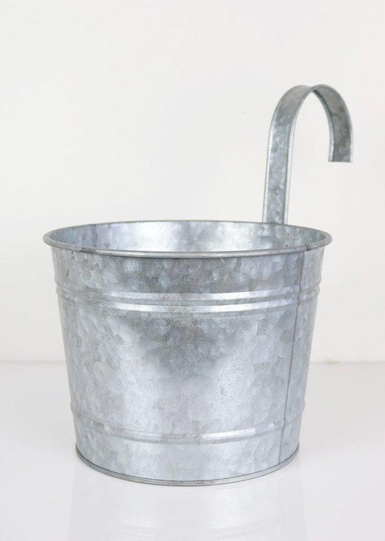 Galvanized Metal Outdoor Bucket Planter (Pack Of 2) PAN-83230 By Afloral